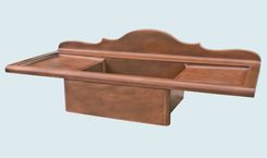 Copper Sink With French Backsplash & Drainboards 3 small