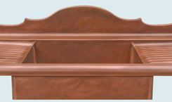 Copper Sink With French Backsplash & Drainboards 4 small