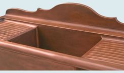 Copper Sink With French Backsplash & Drainboards 5 small