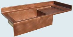 Copper Sink With Drainboard & Backsplash 2 small