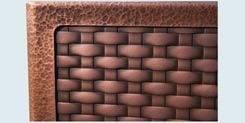 Copper Sink With Woven Apron & Full Hammering 4 small