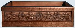 Copper Sink With Embossed Apron & Hammering 2 small