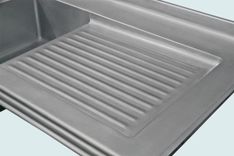 Zinc Sink With Backsplash & Ribbed Drainboard 6 small