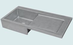 Zinc Sink With Apron & Ribbed Drainboard 3 small
