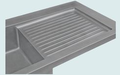 Zinc Sink With Apron & Ribbed Drainboard 4 small