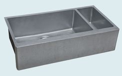 Zinc Sink With Hammered Apron 1 small