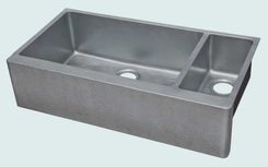 Zinc Sink With Hammered Apron 3 small