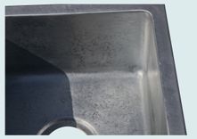 Zinc Sink With Drop-In Rim & Hammering 5 small