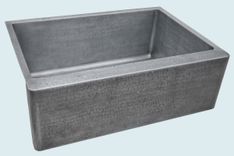 Zinc Sink With Apron & Hammering 2 small
