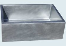 Zinc Sink With Lightly Hammered Apron 1 small