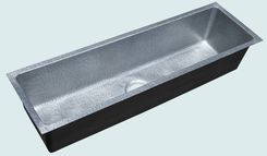 Zinc Sink With Hammering & Long Body 2 small