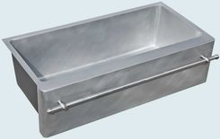 Zinc Sink With Stainless Towel Bar 2 small