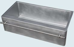 Zinc Sink With Stainless Towel Bar 3 small