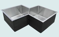 Stainless Sink With 5-Sided Bowls 1 small