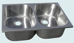 Stainless Sink With Wide Corners 1 small