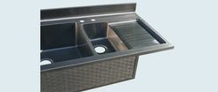 Stainless Sink With Drainboard & Woven Apron 3 small