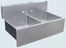 Stainless Sink With Apron & Backsplash 1 small