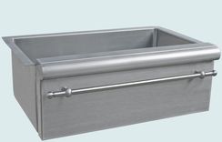 Stainless Sink With Bullnose Apron & Towel Bar 1 small