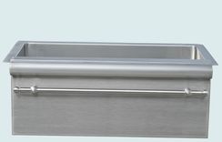 Stainless Sink With Bullnose Apron & Towel Bar 2 small