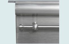 Stainless Sink With Bullnose Apron & Towel Bar 6 small