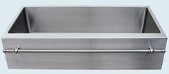 Stainless Sink With Apron & Stainless Towel Bar 1 small