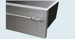 Stainless Sink With Apron & Stainless Towel Bar 3 small