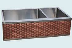 Stainless Sink With Woven Copper Apron 2 small