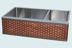 Stainless Sink With Woven Copper Apron 3 small