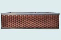 Stainless Sink With Woven Copper Apron 4 small