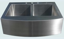 Stainless Sink With Curved Apron 1 small
