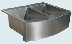 Stainless Sink With Curved Apron 3 small