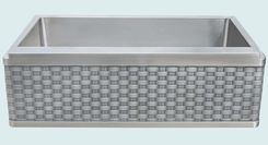 Stainless Sink With Woven Zinc Apron 1 small