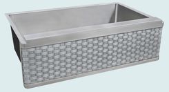 Stainless Sink With Woven Zinc Apron 2 small