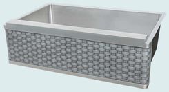 Stainless Sink With Woven Zinc Apron 3 small