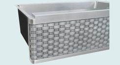Stainless Sink With Woven Zinc Apron 5 small