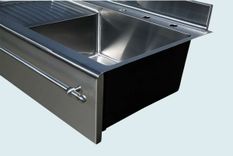 Stainless Sink With Drainboard & Towel Bar 4 small