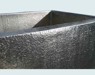 Pewter Sink With Curved Apron & Hammering 3 small