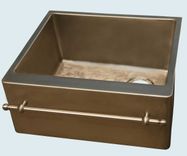 Bronze Sink With Towel Bar & Butterfly Bottom 2 small