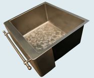 Bronze Sink With Towel Bar & Butterfly Bottom 3 small