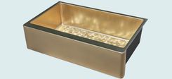 Bronze Sink With Apron & Butterfly Bottom 4 small