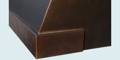 Bronze Range Hood With Hammered Band 4 small