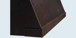Bronze Range Hood With Hammered Band 5 small