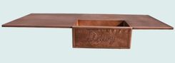 Copper Countertop With Integral Repousse Sink 1 small