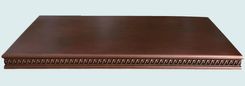 Copper Countertop With Embossed Braid Edge 1 small