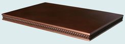 Copper Countertop With Embossed Braid Edge 2 small