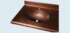 Copper Countertop With Oval Sinks & Backsplash 4 small