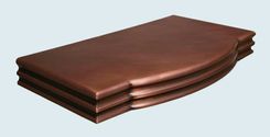 Copper Countertop With Curved Front & French Edge 5 small