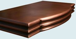 Copper Countertop With Curved Front & French Edge 6 small