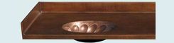 Copper Countertop With Backsplash & Oval Sinks 2 small