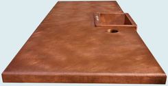 Copper Countertop With Raised Sink & Trash Chute 3 small